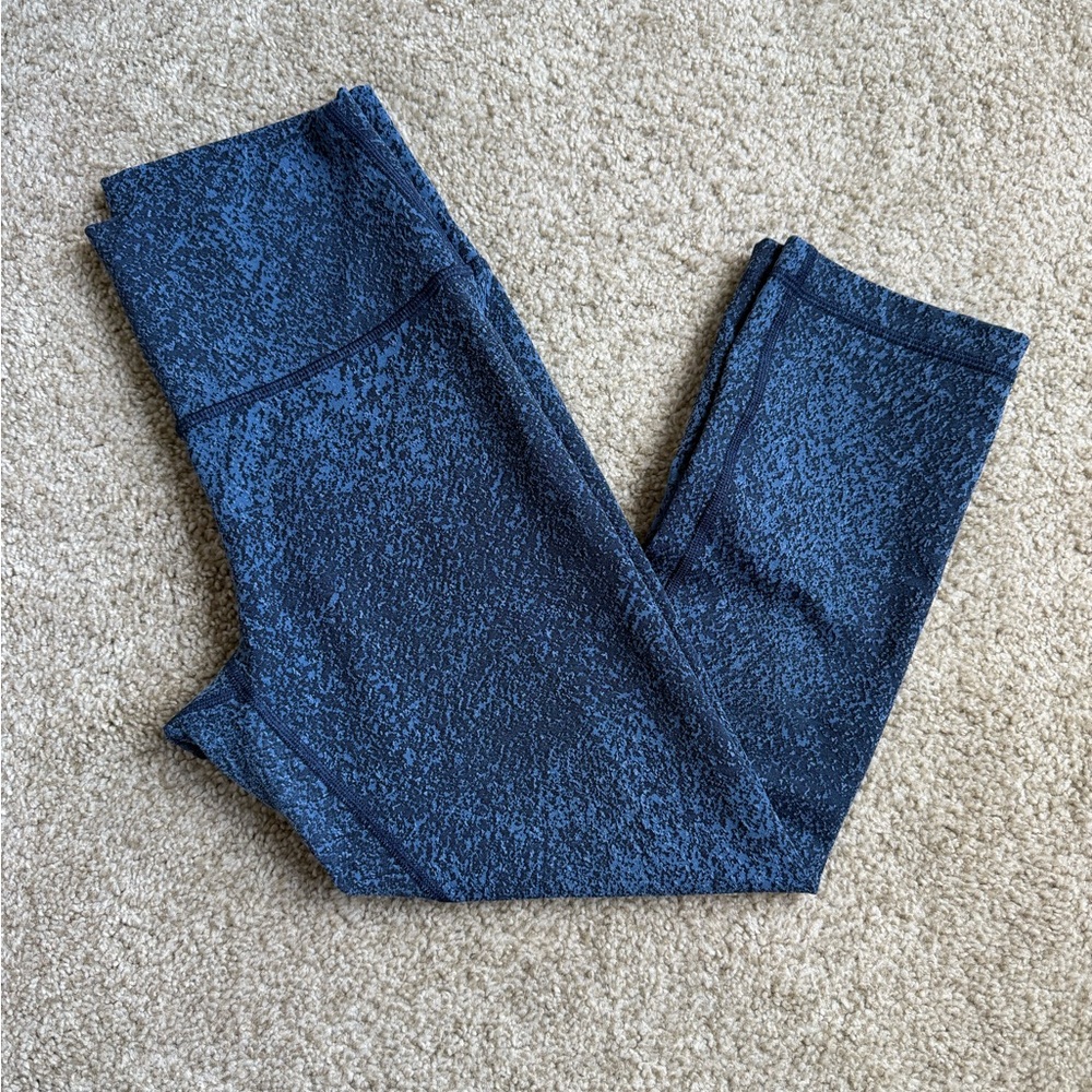 Lululemon Athletica Navy Textured Leggings